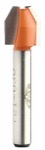 CMT 821.022.11 15/32" Diameter X 1/2" Cutting Length 2-Flute Trim Router Bit (1/4" Shank)