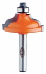 CMT 847.325.11 1-3/8" Diameter X 1/2" Cutting Length 2-Flute Ogee Bead With Fillet Router Bit (1/4" 