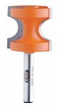 CMT 854.004.11 1/2" Bead Height 1" Cutting Length 2-Flute Bullnose Router Bit (1/4" Shank)