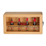 Freud 89-650 4 Pc. Undersized Plywood Router Bit Set (1/2" Shank)