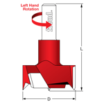 Freud CB12070L 12mm X 70mm LH Hinge Boring Bit With 10mm Shank