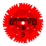 Freud LU83R008 8" Diameter X 40T Comb Coated Thin Kerf Combination Carbide-Tipped Saw Blade With 5/8