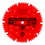 Freud LU83R010 10" Diameter X 50T Comb Coated Thin Kerf Combination Carbide-Tipped Saw Blade With 5/