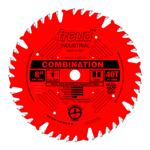 Freud LU84R008 8" Diameter X 40T Comb Coated Combination Carbide-Tipped Saw Blade With 5/8" Arbor (.