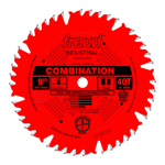 Freud LU84R009 9" Diameter X 40T Comb Coated Combination Carbide-Tipped Saw Blade With 5/8" Arbor (.
