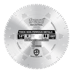 Freud LU89M014 14" Diameter X 100T TCG Thick Non-Ferrous Metal Carbide-Tipped Saw Blade With 1" Arbo