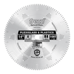 Freud LU94M014 14" Diameter X 108T MTCG Plastic Carbide-Tipped Saw Blade With 1" Arbor (.110 Kerf)