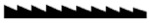 Olson MC48700 Scroll Saw Blade - 25 TPI [#9] 0.049 Wide X 0.022 Thick X 5" Long - Stamped Regular To