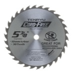 Tenryu CF-13530W 5-3/8" Carbide Tipped Saw Blade ( 30 Tooth ATAF Grind - 10mm Arbor - 0.047 Kerf)