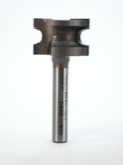 Whiteside 1426 1/4" Diameter X 1/8" Radius X 9/16" Double Flute Half Round Router Bit (1/4" Shank)