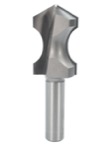 Whiteside 1440 7/8" Bead Opening X 1/4" Bead Depth X 1-3/8" Double Flute Plunge Cut Hand Grip Bit (1