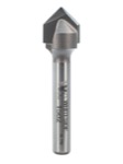 Whiteside 1502 1/2" Diameter X 1/4" Point Length 90-Degree Double Flute V-Grooving Router Bit (1/4" 