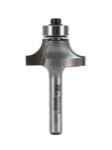 Whiteside 2002 1-1/8" Diameter X 1/2" Double Flute Roundover Router Bit (1/4" Shank)