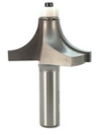 Whiteside 2010N 2" Diameter X 1" Double Flute Roundover Bit w/Non-Marring Bearing (1/2" Shank)