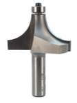 Whiteside 2011 2-1/4" Diameter X 1-1/8" Double Flute Roundover Router Bit (1/2" Shank)