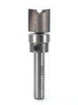 Whiteside 3001 1/2" Diameter X 1/2" Double Flute Template Bit With Ball Bearing (1/4" Shank)