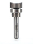 Whiteside 3006 5/8" Diameter X 1/4" Double Flute Template Bit With Ball Bearing (1/4" Shank)