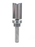 Whiteside 3008 5/8" Diameter X 1" Double Flute Template Bit With Ball Bearing (1/4" Shank)