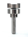 Whiteside 3010 3/4" Diameter X 1/4" Double Flute Template Bit With Ball Bearing (1/4" Shank)