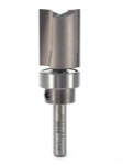 Whiteside 3014 3/4" Diameter X 1" Double Flute Template Bit With Ball Bearing (1/4" Shank)