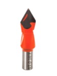 Whiteside DT15-57LH 15mm Diameter X 57mm Overall Length Left Hand Thru-Hole V-Point Boring Bit (10mm