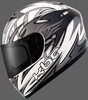 KBC VR-2 Professional Racing Helmet - Vulcan Gray/Silver/White