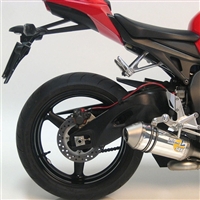 2008-2014 Honda CBR 1000RR Leo Vince SBK Oval Racing Aluminum Unlimited with Conical End Cap Slip On Exhaust (8193)