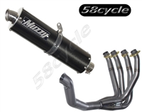 2008-2016 Suzuki GSX-R Hayabusa Muzzy Titanium Full Exhaust System with Oval Carbon Canister (1017-00063)