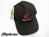 Honda Racing Hat - Black with Embroidered Honda Racing & Wing Logo