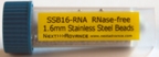 #3ISSSB16-RNA Stainless steel balls, 1.6 mm  RNase free, 4mL