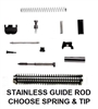 Upgraded Upper Slide Parts Kit For Glock 19 Gen 1 - 3 G19 With CDS Stainless Steel Guide Rod Assembly