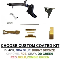 Lower Parts Kit With Extended Controls For Glock 43 With Trigger - Mad Purple