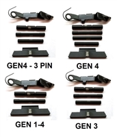 Black Extended Control Kits For Glock GEN 1-4 (Price Varies Per Kit)