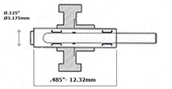 HANDPIECE PARTS - BIEN AIR BLACK PEARL AUTOCHUCK SPINDLE