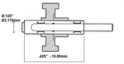 MIDWEST TRADITION LEVER, PUSH BUTTON AUTOCHUCK SPINDLE