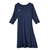 SPECIAL ORDER - Three-Quarter Sleeve Knit Navy Dress - Women's