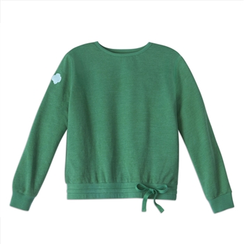 Forest Green French Terry Drawstring Sweatshirt
