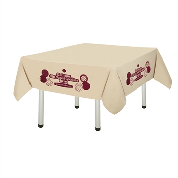 Khaki with Pink Print  Cookie Tablecloth (60"X60")