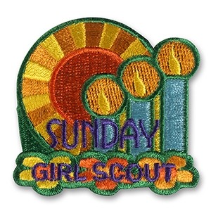 Girl Scout Sunday Sew-on Patch