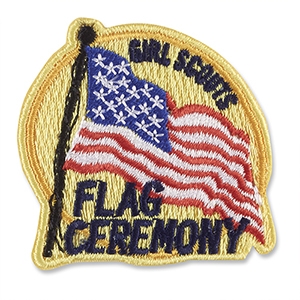 Flag Ceremony Iron-On Fun Patch