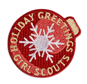 Holiday Greetings Iron-On Patch