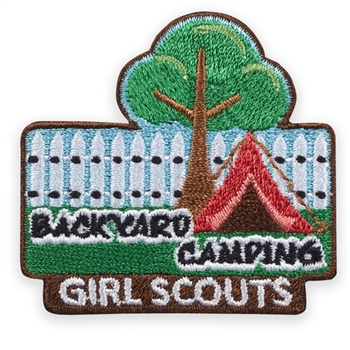 Backyard Camping Girl Scouts Fun Patch
