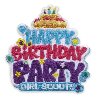 Happy Birthday Party Iron-On Patch