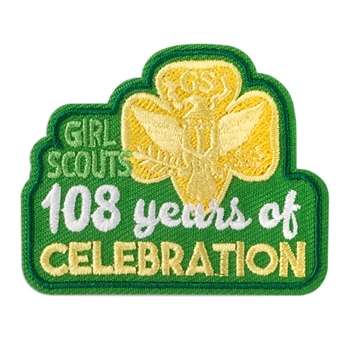 108 Years of Girl Scouts Patch