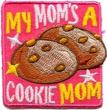 My Mom is a Cookie Mom (Pink) Sew-On Fun Patch