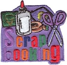Scrapbooking (purple) Sew-On Fun Patch