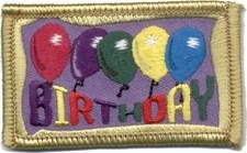 Birthday balloons Sew-On Fun Patch