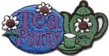 Tea Party Sew-On Fun Patch - Green Tea Pot
