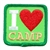 I Love Camp Fun Patch