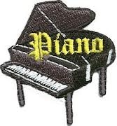Piano Sew-On Fun Patch